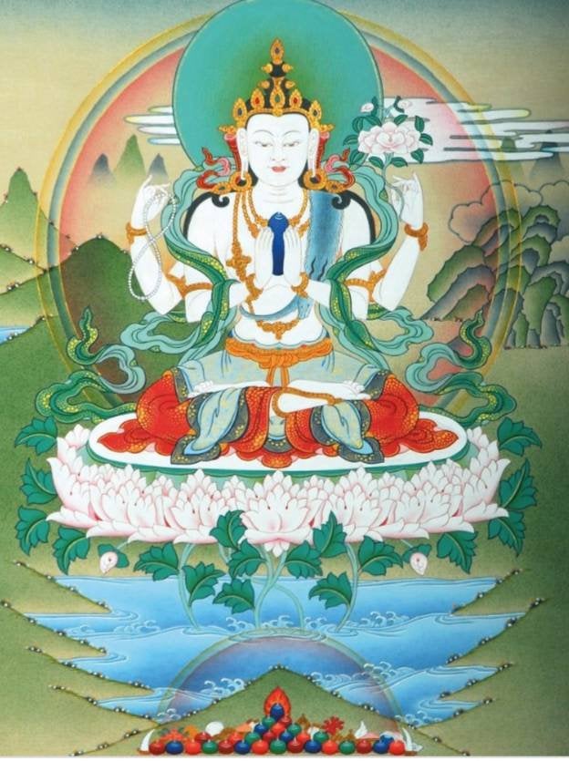 Chenrezig Healing of Mercy and Spreading Love