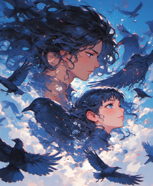 Goddess Morigan Crow Mage Familiar. Coaches You in The Craft